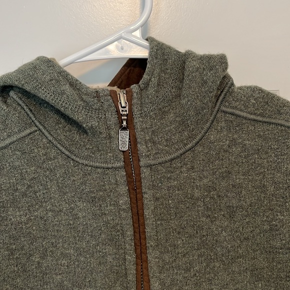 Women’s Patagonia Pressed Wool Green 3/4 Zip Pullover Size Small - Picture 2 of 10